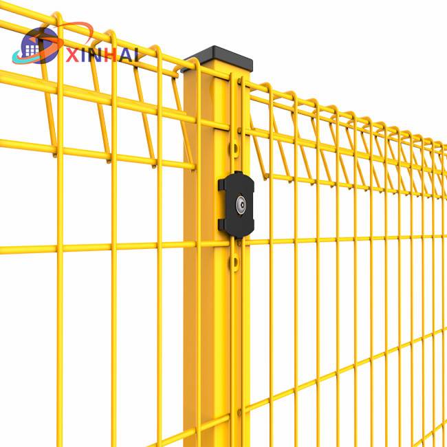 Hot dipped galvanized roll top brc welded mesh steel fence panel