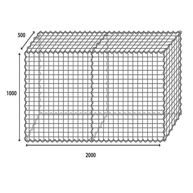 Galvanized Welded Gabion mesh boxes price garden fence basket mattress cage welded gabion wall