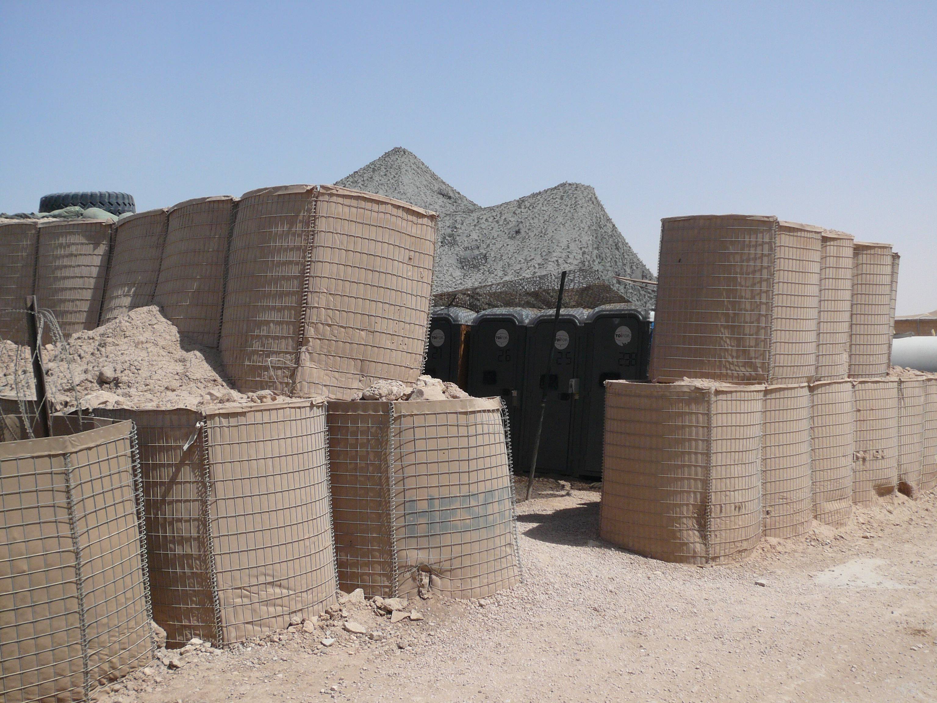 Hesco wall barrier